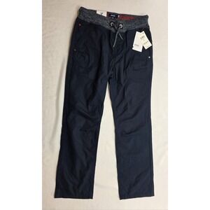 Univibe Boy's Elastic Waist Dark Blue Cotton Pants. Size L. New With Tags